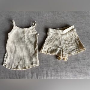 Zara 2 piece cami and short set